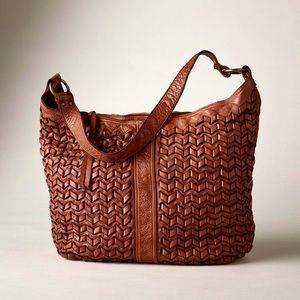 Sundance woven leather hobo by Toscani made in Italy - new